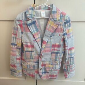 Like new Gymboree pastel madras blazer Easter jacket